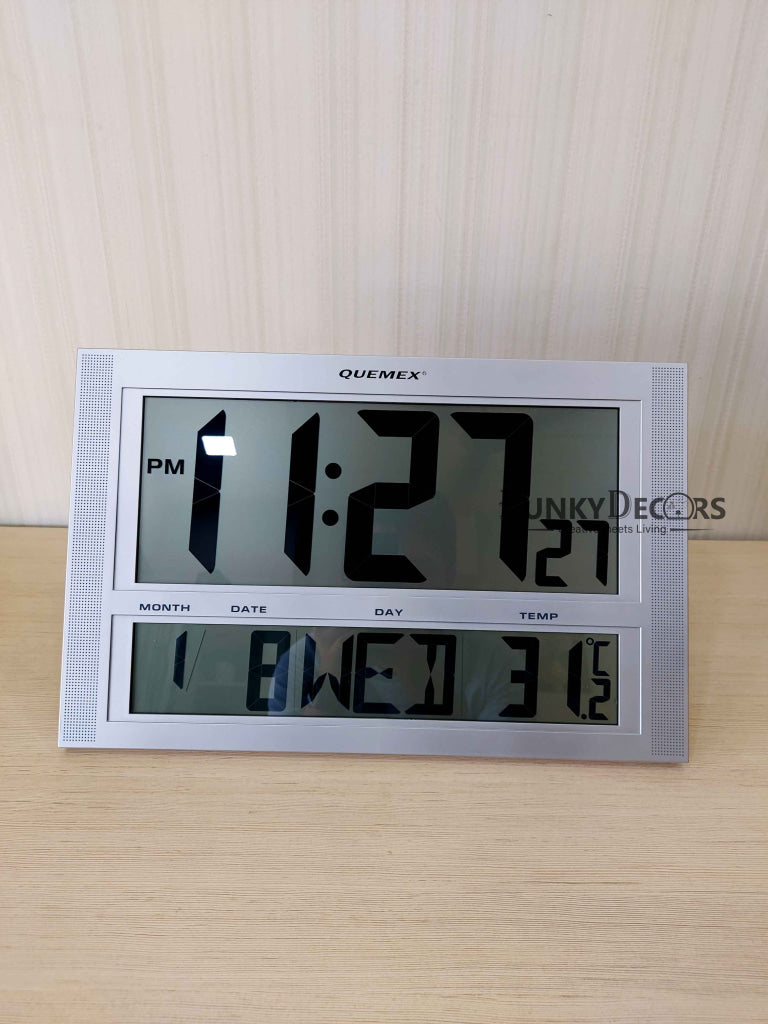 Funkytradition Abstract Digital Wall Clock And Table With Day Date