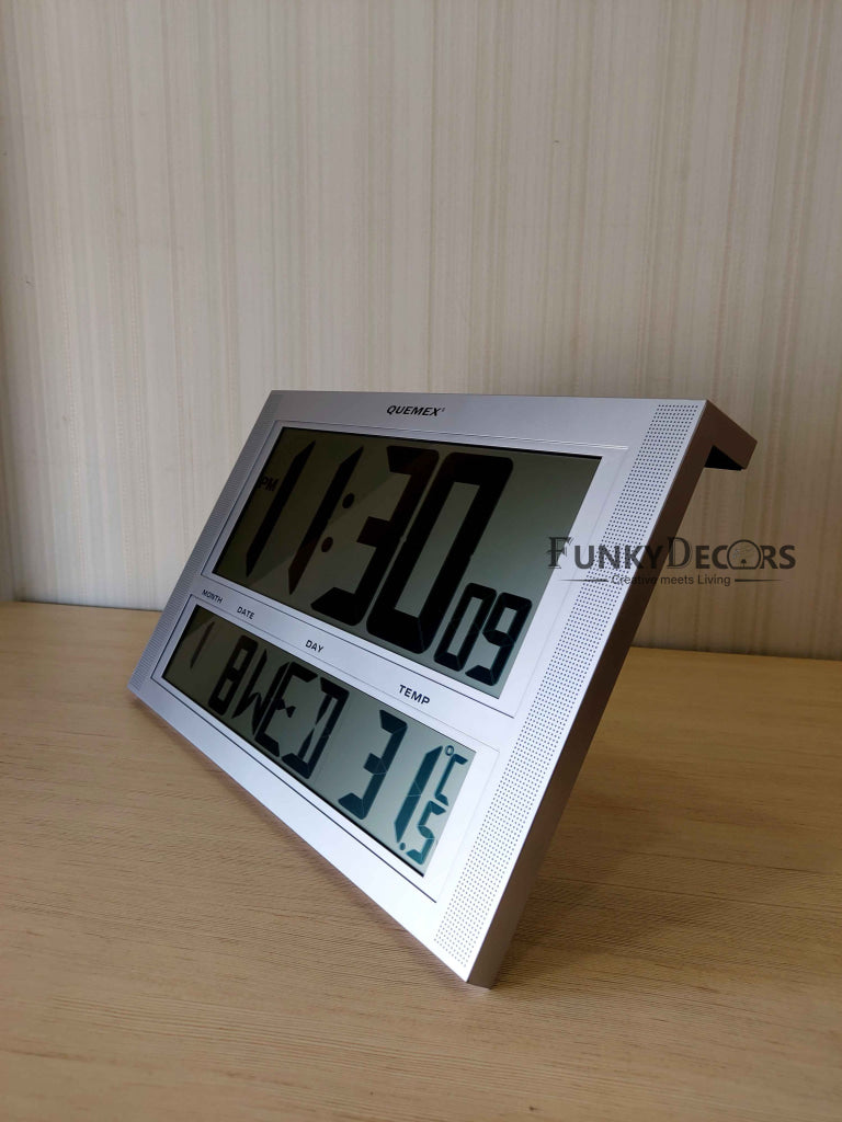 Funkytradition Abstract Digital Wall Clock And Table With Day Date