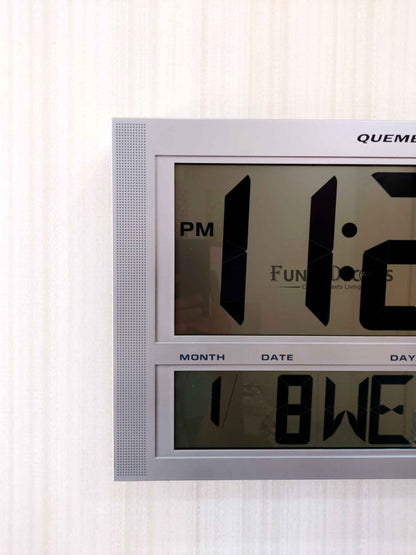 Funkytradition Abstract Digital Wall Clock And Table With Day Date