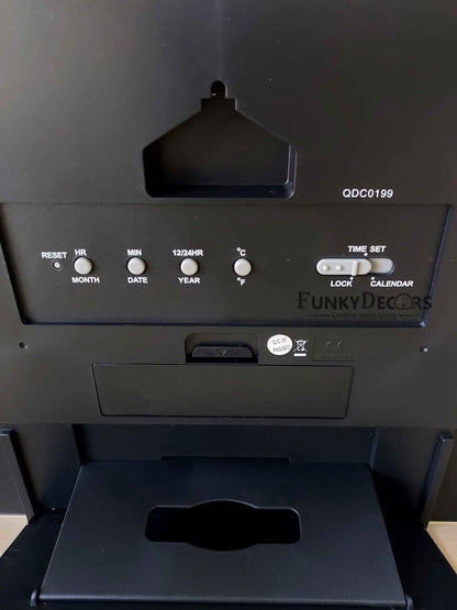 Funkytradition Abstract Digital Wall Clock And Table With Day Date