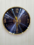 FunkyDecors Blue Minimal Wall Clock Watch Decor For Home Office And Gifts 35 Cm Tall Clocks