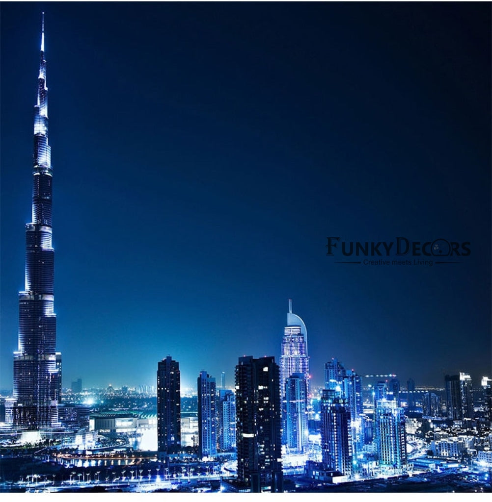 FunkyDecors Burj Khalifa Tallest Building Tower Collectible Statue Metal Showpiece Figurines