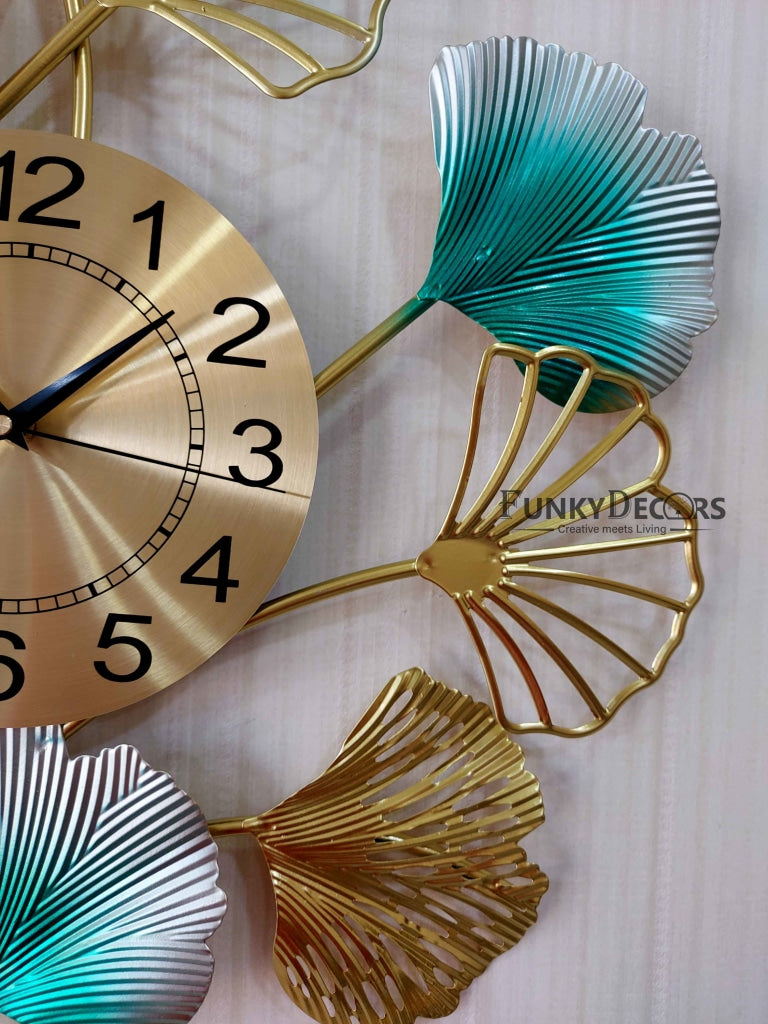 Funkytradition Creative Luxury Decoration Multicolor Vertical Flower Wall Clock Watch Decor For Home