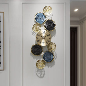 Funkytradition Creative Luxury Decoration Multicolor Vertical Wall Clock Watch Decor For Home Office