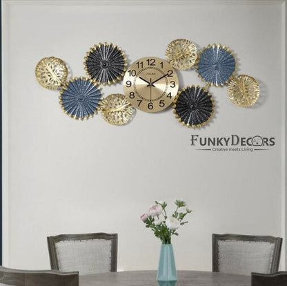 Funkytradition Creative Luxury Decoration Multicolor Vertical Wall Clock Watch Decor For Home Office