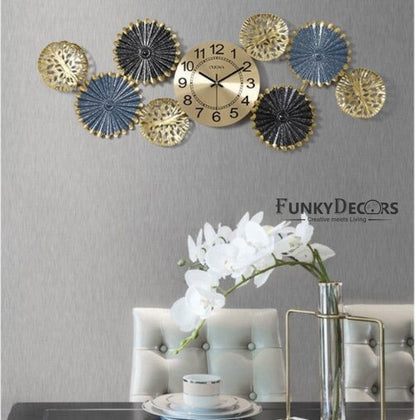 Funkytradition Creative Luxury Decoration Multicolor Vertical Wall Clock Watch Decor For Home Office