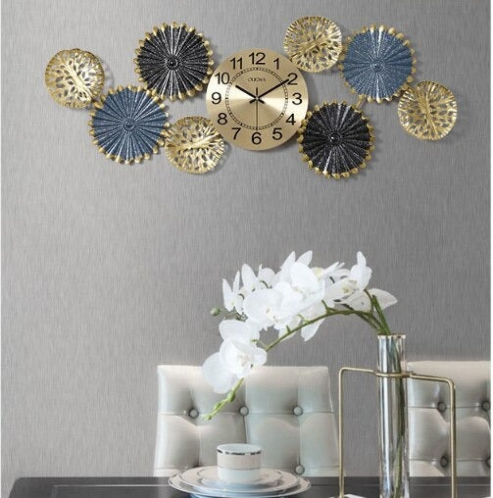 FunkyDecors Creative Luxury Decoration Multicolor Wall Clock Watch Decor For Home Office And