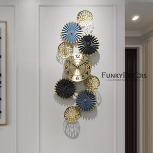 Funkytradition Creative Luxury Decoration Multicolor Wall Clock Watch Decor For Home Office And