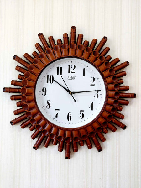 Buy Oreva Plastic Pendulum Wall Clock (49 cm x 20 cm x 6.5 cm, Brown,  AQ-2237) Online at Low Prices in India - Amazon.in