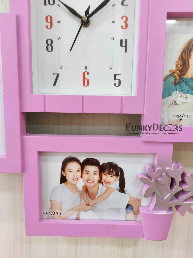 FunkyDecors Designer Pink House Shape Love And Family Photo Frames