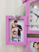 Load image into Gallery viewer, Funkytradition Designer Pink House Shape Love And Family Photo Frames
