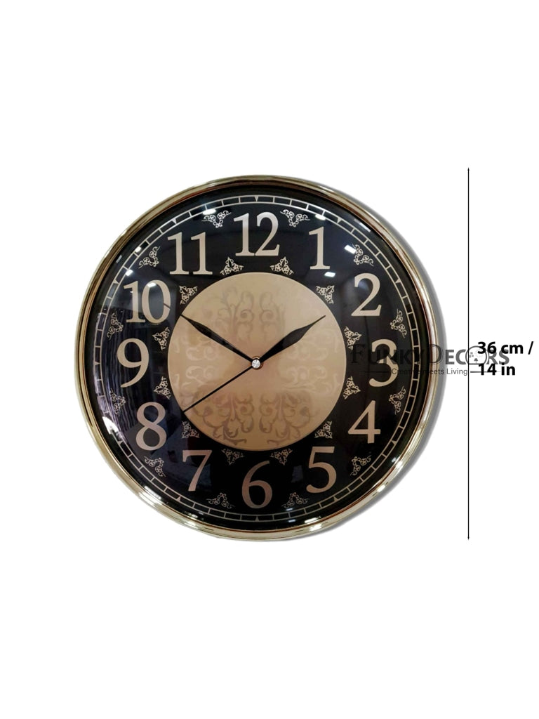 FunkyDecors Designer Wall Clock Watch Decor For Home Office And Gifts 36 Cm Tall Clocks