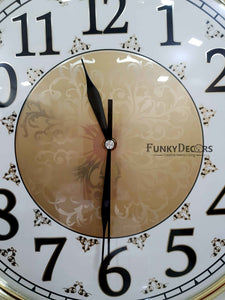 Funkytradition Designer Wall Clock Watch Decor For Home Office And Gifts 36 Cm Tall Clocks