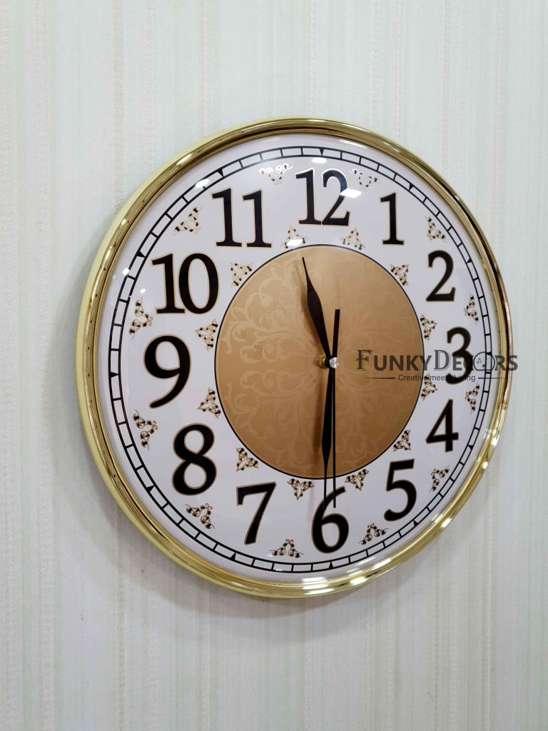 FunkyDecors Designer Wall Clock Watch Decor For Home Office And Gifts 36 Cm Tall Clocks