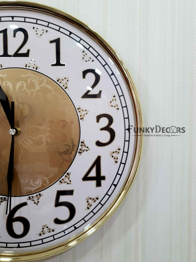 FunkyDecors Designer Wall Clock Watch Decor For Home Office And Gifts 36 Cm Tall Clocks