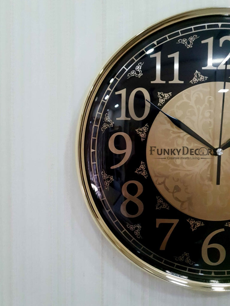 FunkyDecors Designer Wall Clock Watch Decor For Home Office And Gifts 36 Cm Tall Clocks