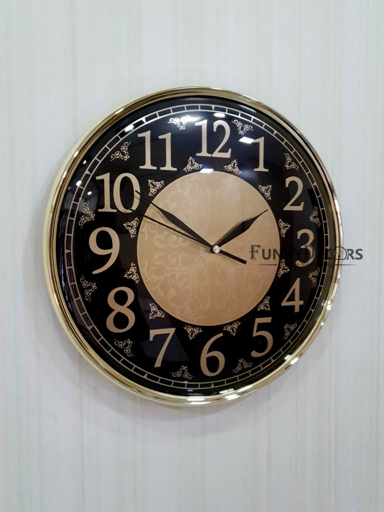 FunkyDecors Designer Wall Clock Watch Decor For Home Office And Gifts 36 Cm Tall Clocks