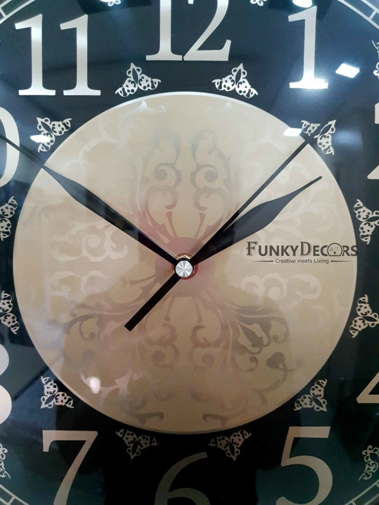 FunkyDecors Designer Wall Clock Watch Decor For Home Office And Gifts 36 Cm Tall Clocks