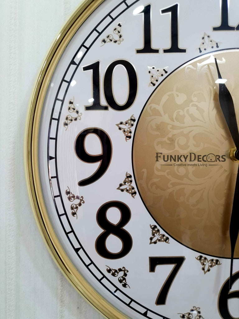 FunkyDecors Designer Wall Clock Watch Decor For Home Office And Gifts 36 Cm Tall Clocks