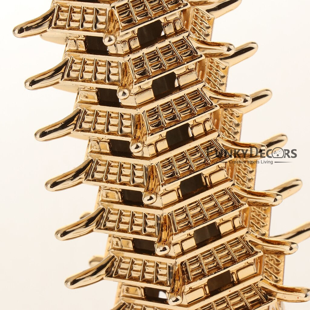 Funkytradition Feng Shui Sanshiv Education Tower ( Pagoda ) Showpiece For Success And Happiness