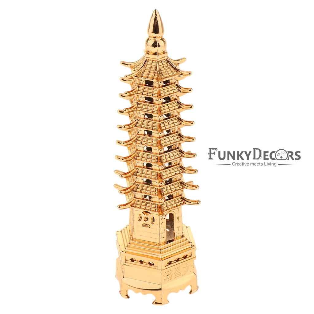 FunkyDecors Feng Shui Sanshiv Education Tower ( Pagoda ) Showpiece For Success And Happiness
