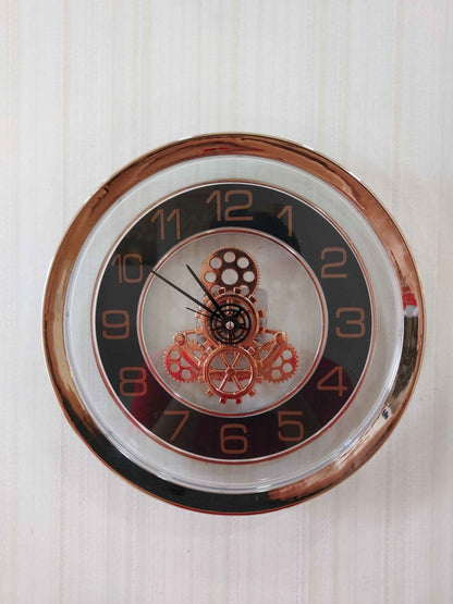 Funkytradition Glass Transparent Minimal Wall Clock Watch Decor For Home Office And Gifts 27 Cm Tall