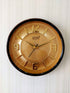 FunkyDecors Golden Brown Minimal Wall Clock Watch Decor For Home Office And Gifts Clocks