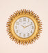 FunkyDecors Golden Sun Shaped Wall Clock Watch Decor For Home Office And Gifts 60 Cm Tall Design