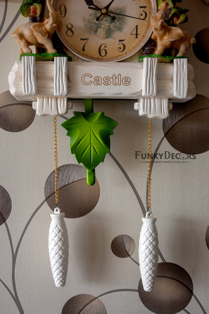 Funkytradition Hanging Cuckoo Wall Clock For Home Office Decor And Gifts 70 Cm Tall- Funkydecors