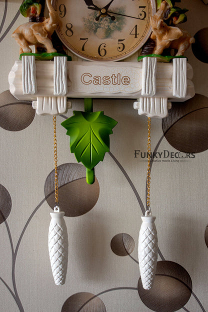 Funkytradition Hanging Cuckoo Wall Clock For Home Office Decor And Gifts 70 Cm Tall- Funkydecors