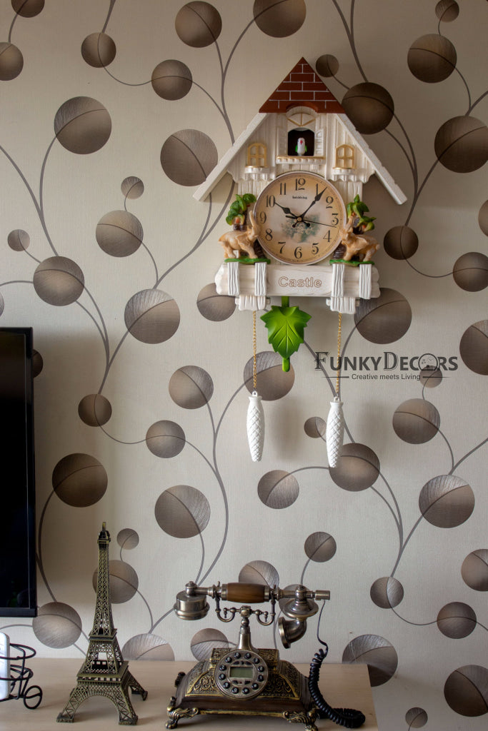 Funkytradition Hanging Cuckoo Wall Clock For Home Office Decor And Gifts 70 Cm Tall- Funkydecors