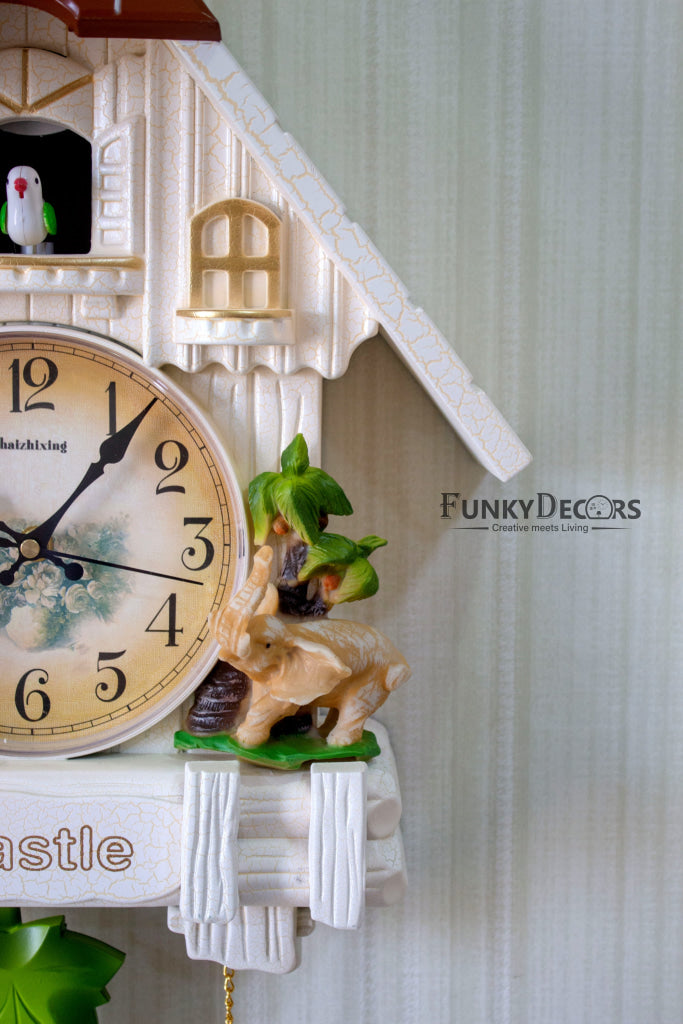 Funkytradition Hanging Cuckoo Wall Clock For Home Office Decor And Gifts 70 Cm Tall- Funkydecors