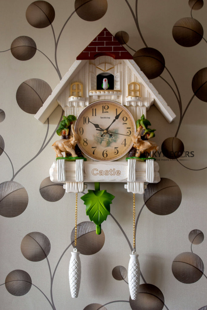 Funkytradition Hanging Cuckoo Wall Clock For Home Office Decor And Gifts 70 Cm Tall- Funkydecors