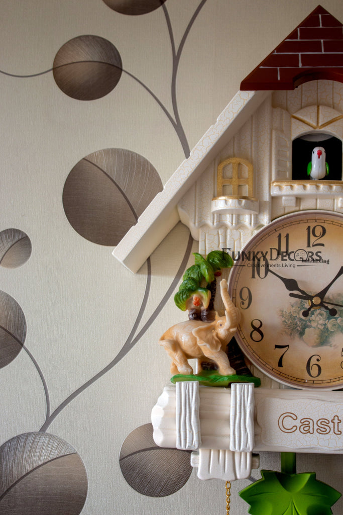 Funkytradition Hanging Cuckoo Wall Clock For Home Office Decor And Gifts 70 Cm Tall- Funkydecors