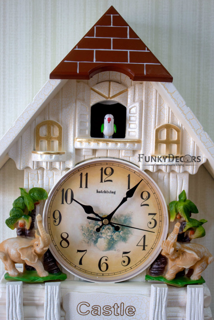 Funkytradition Hanging Cuckoo Wall Clock For Home Office Decor And Gifts 70 Cm Tall- Funkydecors