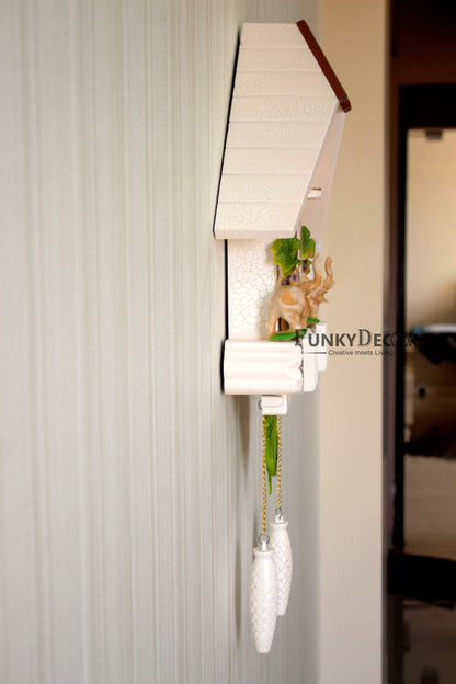 Funkytradition Hanging Cuckoo Wall Clock For Home Office Decor And Gifts 70 Cm Tall- Funkydecors