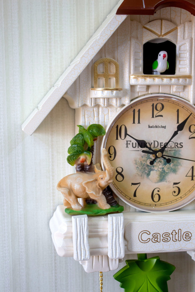 Funkytradition Hanging Cuckoo Wall Clock For Home Office Decor And Gifts 70 Cm Tall- Funkydecors
