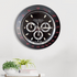 FunkyDecors Luxury Black Chronograph Stainless Steel Wall Clock For Royal Home And Bungalows