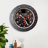 FunkyDecors Luxury Black Chronograph Stainless Steel Wall Clock For Royal Home And Bungalows
