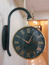 FunkyDecors Luxury Look Deer Golden Green Round Wall Hanging Double Sided 2 Faces Retro Station