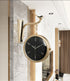 FunkyDecors Luxury Look Sparrow Golden Green And Black Round Wall Hanging Double Sided 2 Faces