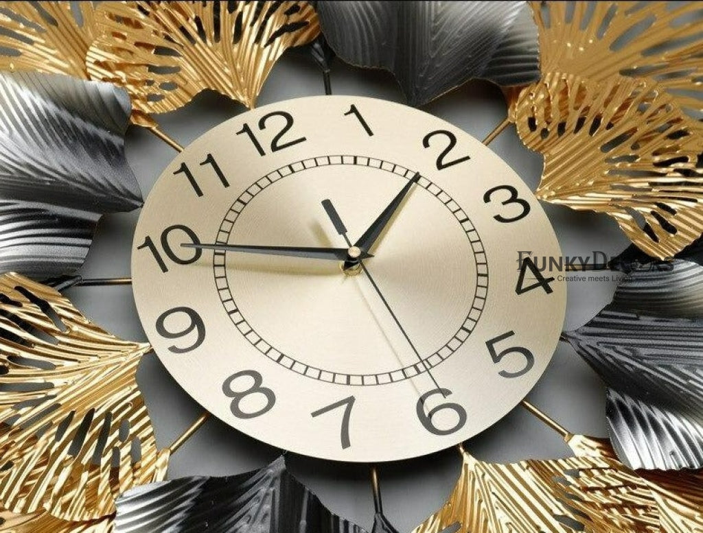 Funkytradition Luxury Multicolor Modern Design Large Minimalist Silent Metal Wall Clock Watch Decor