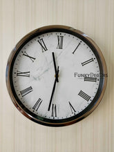 Load image into Gallery viewer, Funkytradition Marble Design Minimal Wall Clock Watch Decor For Home Office And Gifts 30 Cm Tall
