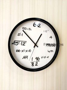 Funkytradition Mathematics Minimal Wall Clock Watch Decor For Home Office And Gifts 30 Cm Tall