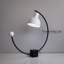 Load image into Gallery viewer, Funkytradition Metal Minimal Monochrome Hued Pattern Table Lamp
