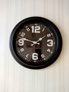 Funkytradition Minimal Big Font Wall Clock Watch Decor For Home Office And Gifts 30 Cm 35 Tall