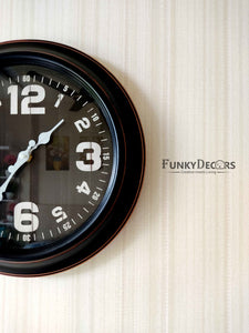 Funkytradition Minimal Big Font Wall Clock Watch Decor For Home Office And Gifts 30 Cm 35 Tall
