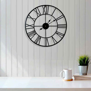 Funkytradition Minimal Design Metal Wall Clock Watch Décor For Home Office Decor And Gifts 20 Inches