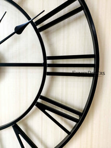 Funkytradition Minimal Design Metal Wall Clock Watch Décor For Home Office Decor And Gifts 42 Cm