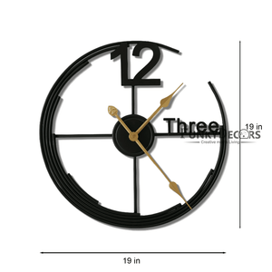 Funkytradition Minimal Design Metal Wall Clock Watch Décor For Home Office Decor And Gifts 50 Cm